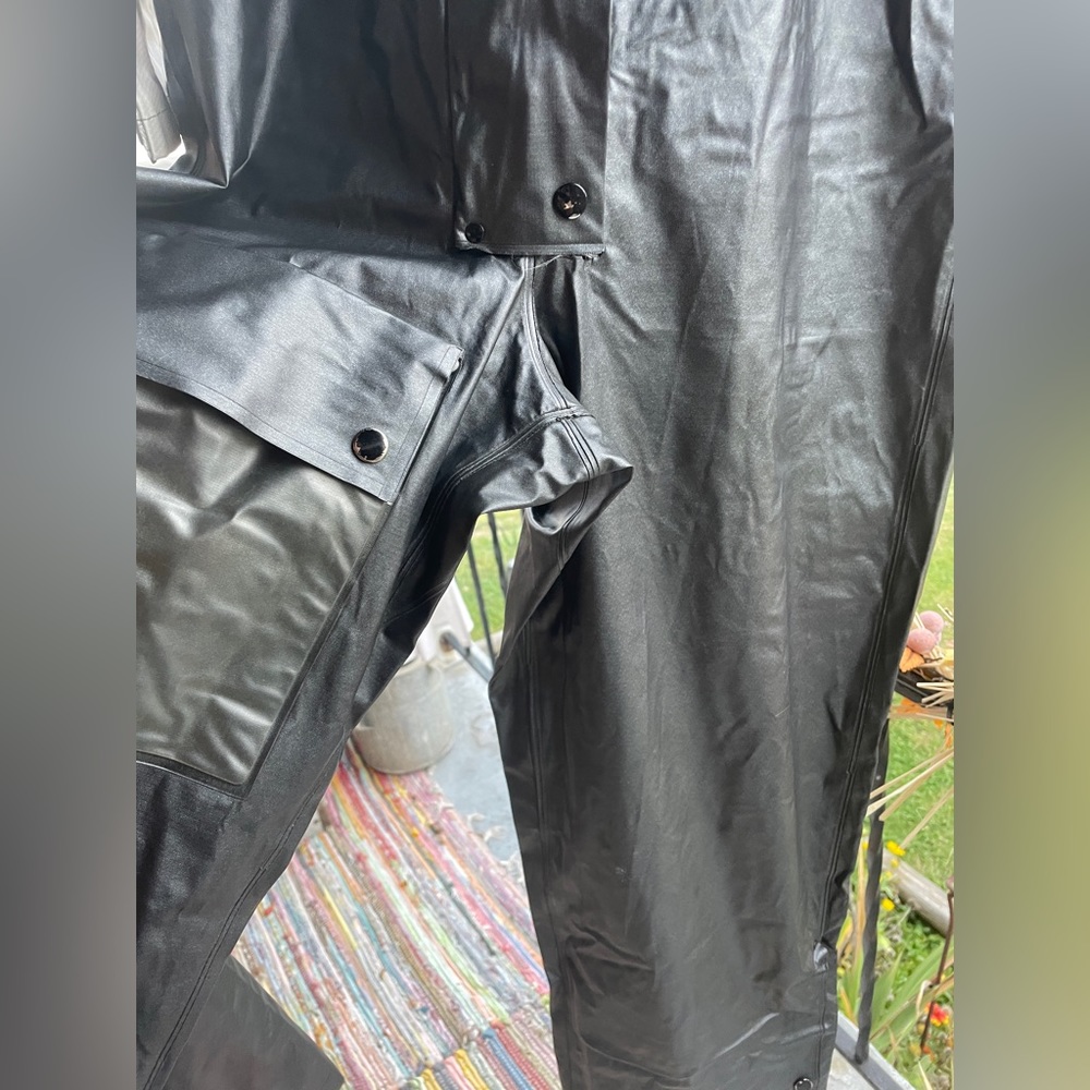 Vintage 1970s Rukka PVC Motorcycle Rainsuit - Picture 2 of 9